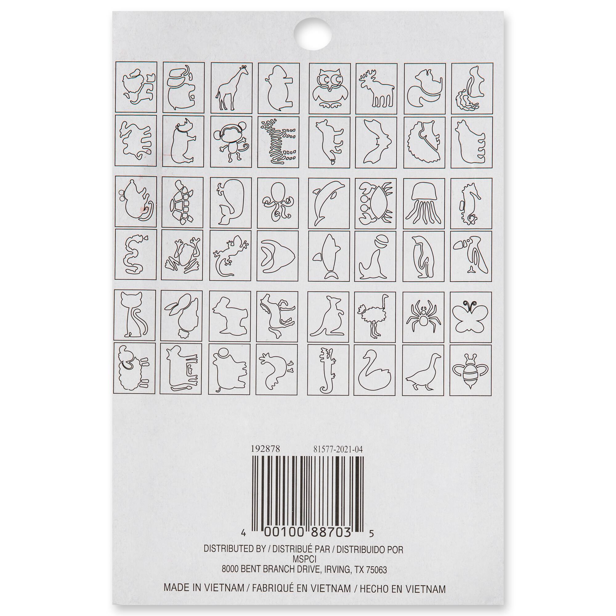 3" Animal Paper Stencils Set by Craft Smart™